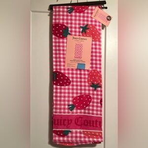 Juicy Couture strawberry beach towel